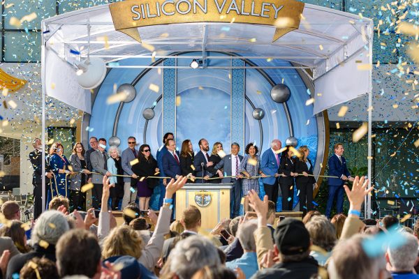 Silicon Valley Ribbon Pull, with Scientology leader David Miscavige and dignitaries.