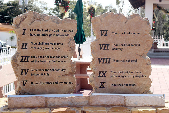 We Don't Take The 10 Commandments Seriously