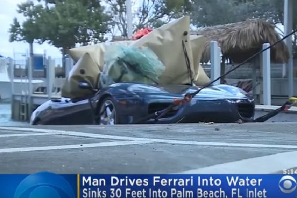 Man Drove his Ferrari into a Lake Because Jesus Said a Police Officer is Egyptian
